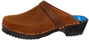 Cape Clog Brown Nubuck Leather